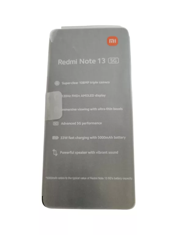 TELEFON XIAOMI REDMI NOTE 13 5G 8/256GB KOMPLET