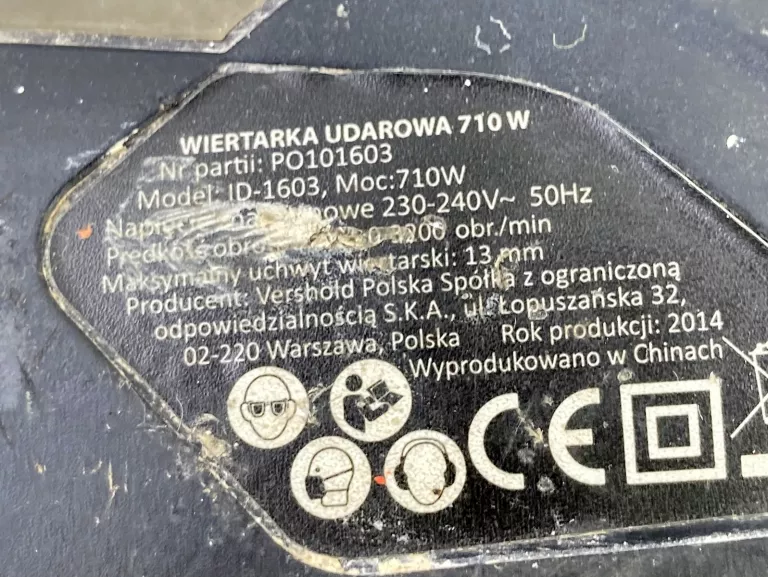 WIERTARKA UDAROWA NITEO TOOLS 230 V 710 W