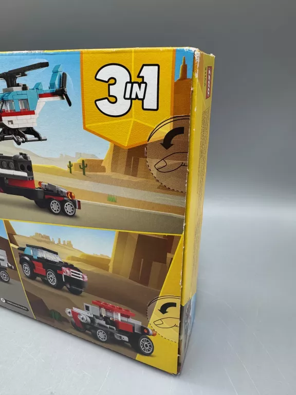 LEGO CREATOR 31146 CIĘŻARÓWKA Z PLATFORMĄ I HELIKOPTEREM