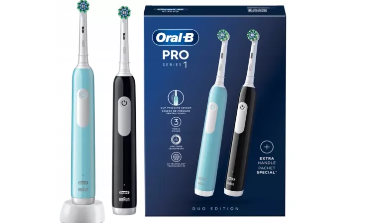 ORAL-B PRO SERIES 1 DUO SZCZOTECZKI DO ZĘBÓW NIEBIESKA/CZARNA