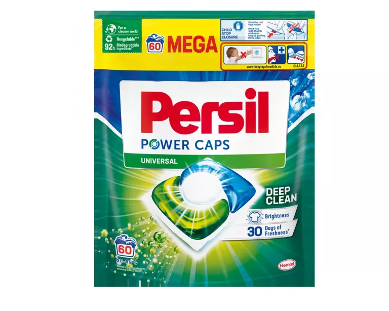 KAPSUŁKI DO PRANIA PERSIL POWER CAPS UNIVERSAL DEEP CLEAN 60 SZT.