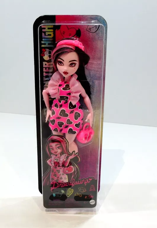 LALKA MATTEL MONSTER HIGH DRACULAURA 29 CM