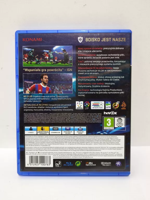 PRO EVOLUTION SOCCER 2015 GRA PS4