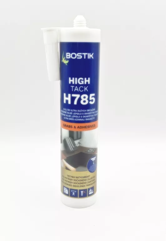 BOSTIK HIGHTACK H785 - 290ML - BIAŁY - KLEJ HYBRYDOWY DO LISTEW,