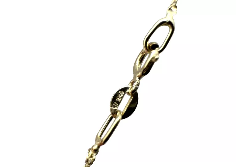 ZŁOTY ŁAŃCUSZEK Z ZAWIESZKĄ WAGA 333 | 0,85G | 41CM
