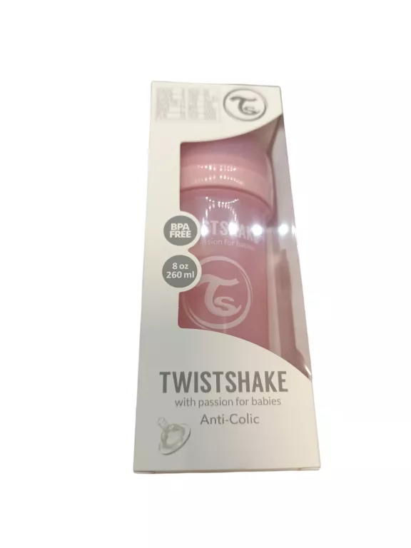 BUTELKA ANTYKOLKOWA TWISTSHAKE 260 ML RÓŻOWA