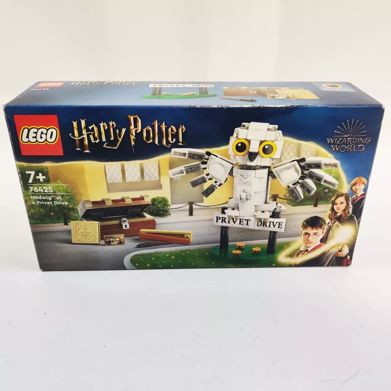 LEGO HARRY POTTER 76425 RUCHOMA SOWA HEDWIGA KUFER PORTET KSIĄŻKA RÓŻDŻKA