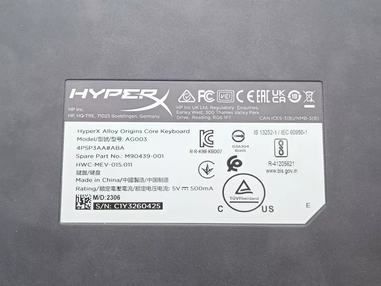 HYPERX ALLOY ORIGINS CORE HX-KB7RDX-US, MECHANICZNA OPIS!