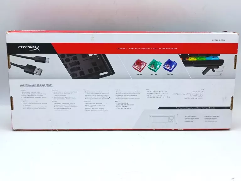 HYPERX ALLOY ORIGINS CORE HX-KB7RDX-US, MECHANICZNA OPIS!