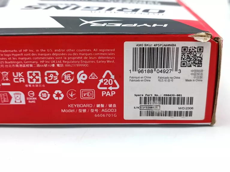 HYPERX ALLOY ORIGINS CORE HX-KB7RDX-US, MECHANICZNA OPIS!