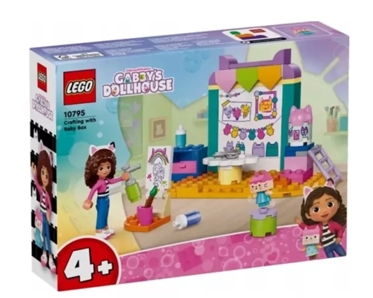 LEGO KOCI DOMEK GABI PRACE RĘCZNE Z TEKTURZĄTKIEM GABBYS DOLLLHOUSE ZESTAW