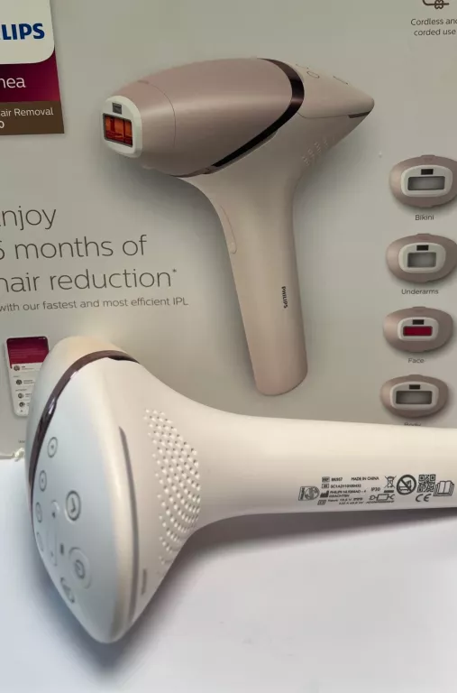 DEPILATOR PHILIPS LUMEA IPL HAIR REMOVAL 9000 SERIES SENSEIQ + 4 NASADKI