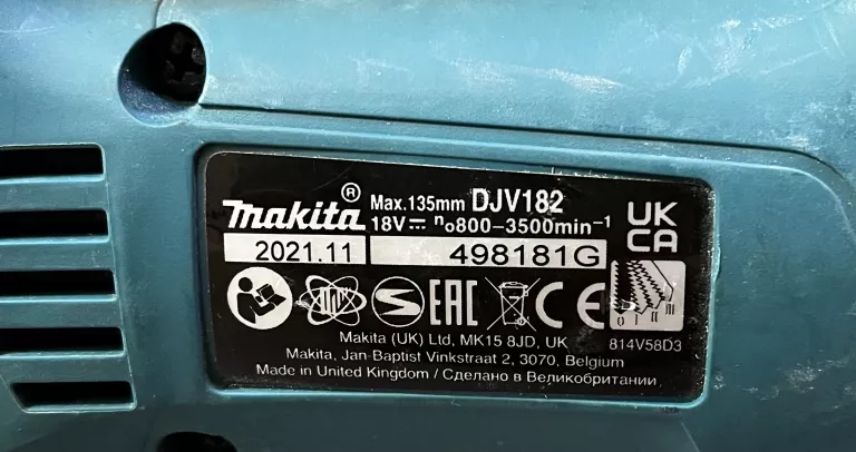 WYRZYNARKA AKUMULATOROWA MAKITA DJV182 2021R. 18V SPRAWNA! POLECAM!