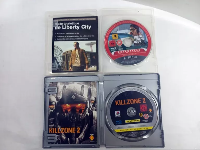 ZESTAW 4 GIER PLAYSTATION 3 GTA 4, KILLZONE 2, LEGO PIRACI, LEGO LOTR