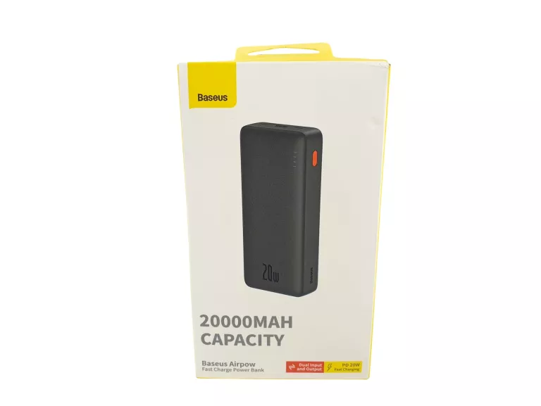 BASEUS SZYBKI POWER BANK AIRPOW 20W 20000MAH USB USB-C MOCNY POWERBANK