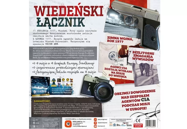 DOSKONAŁA GRA SZPIEGOWSKA WIEDEŃSKI ŁĄCZNIK - KOOPERECYJNA GRA EDUKCYJNA