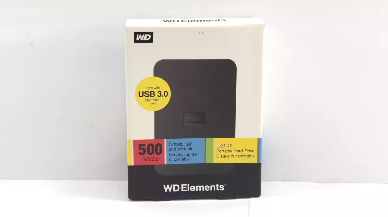 DYSK ZEWNĘTRZNY HDD WESTERN DIGITAL WD ELEMENTS PORTABLE HDD 500GB