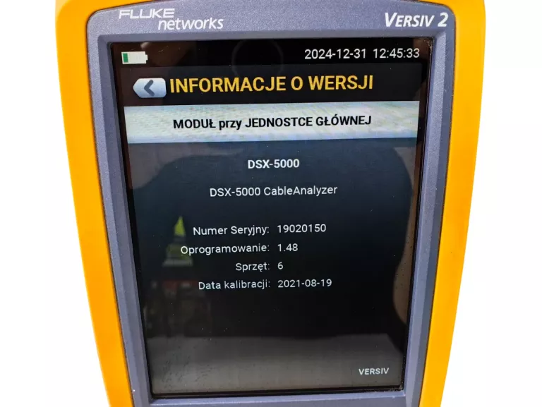 ANALIZATOR OKABLOWANIA LAN FLUKE DSX-5000 CAT. 6A FA