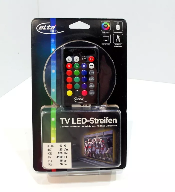 TAŚMA RGB LED USB NA TV LED -STREIFEN 2X50CM