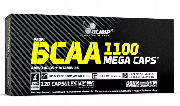 OLIMP BCAA MC 120KAPS REGENERACJA AMINOKWASY AMINO WITAMINA B6