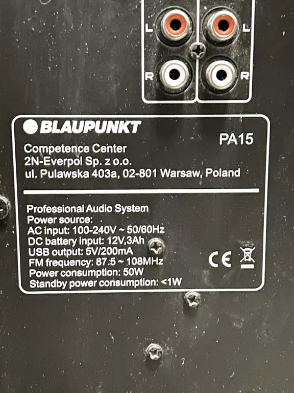 GŁOŚNIK BLAUPUNKT PA15
