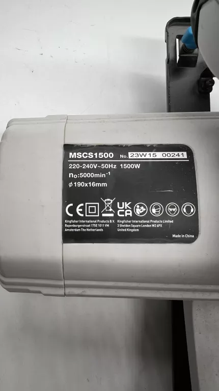 PILARKA TARCZOWA MACALLISTER MSCS1500
