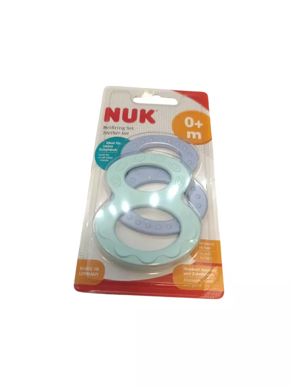 NUK GRYZAK "ÓSEMKA" SOFT HARD 0M+ 2SZT.