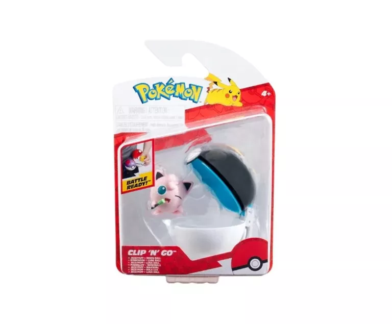 POKEMON ZESTAW POKEBALL CLIP GO S17 MOON BALL + FIGURKA JIGGLYPUFF PKW3627