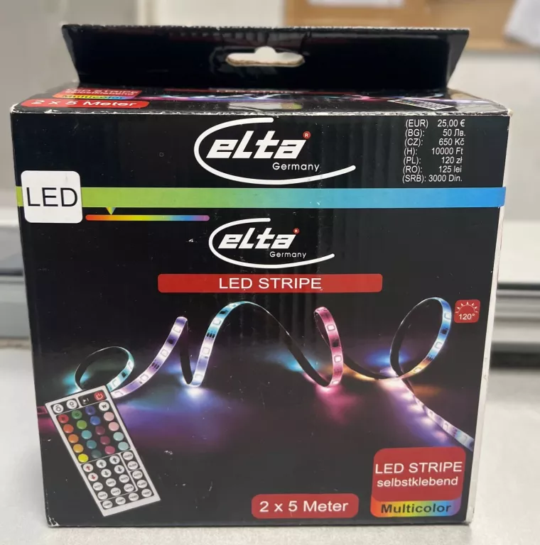 TAŚMA RGB LED-STRIP 2 X 5 M ELTA