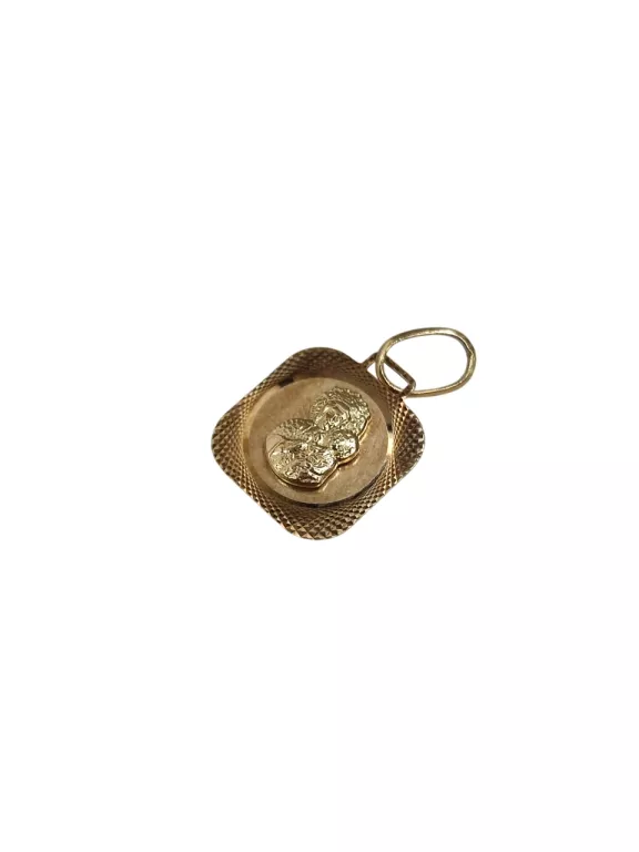 ZŁOTY MEDALIK MATKA BOSKA CZĘSTOCHOWSKA PRÓBA 585 14 0,98 GR 11X11 MM