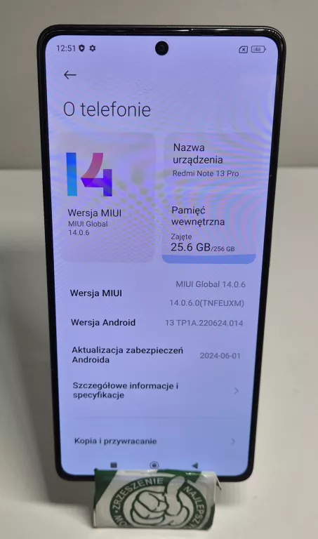 XIAOMI REDMI NOTE 13 PRO 8/256GB