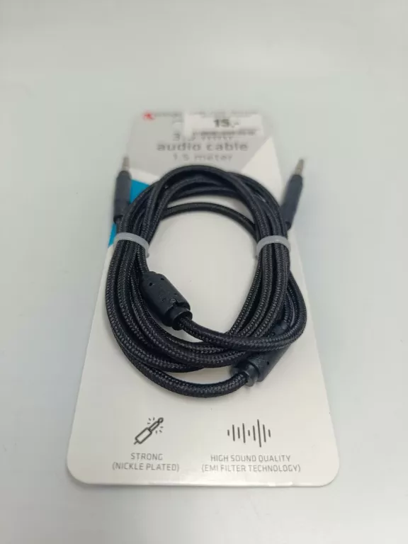 KABEL AUDIO JACK 3,5MM SOLOGIC CZARNY