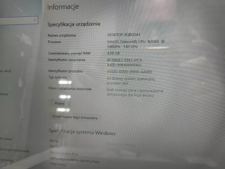 LAPTOP LENOVO IDEAPAD 110-15IBR CELERON 4/120