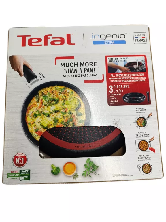 PATELNIA TRADYCYJNA TEFAL INGENIO 24 CM NON-STICK (NIEPRZYWIERAJĄCA)