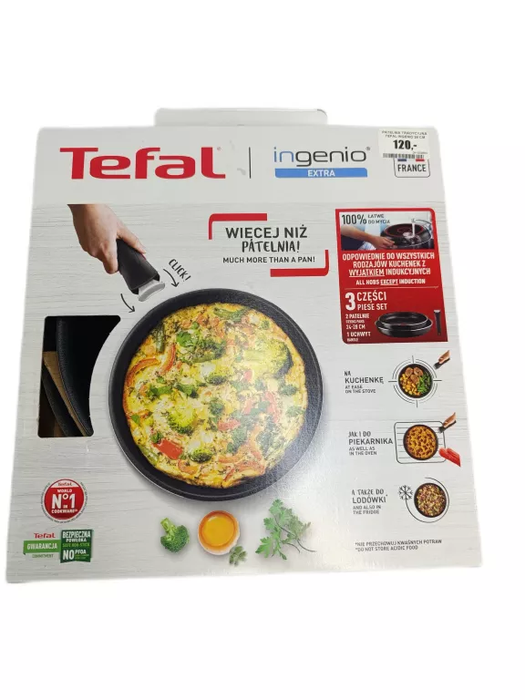 PATELNIA TRADYCYJNA TEFAL INGENIO 24 CM NON-STICK (NIEPRZYWIERAJĄCA)