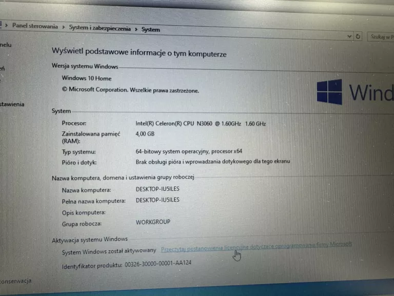 LAPTOP HP 240 G6 +TORBA  CELERON M3060 4GBRAM 480GB SSD KOD 2805