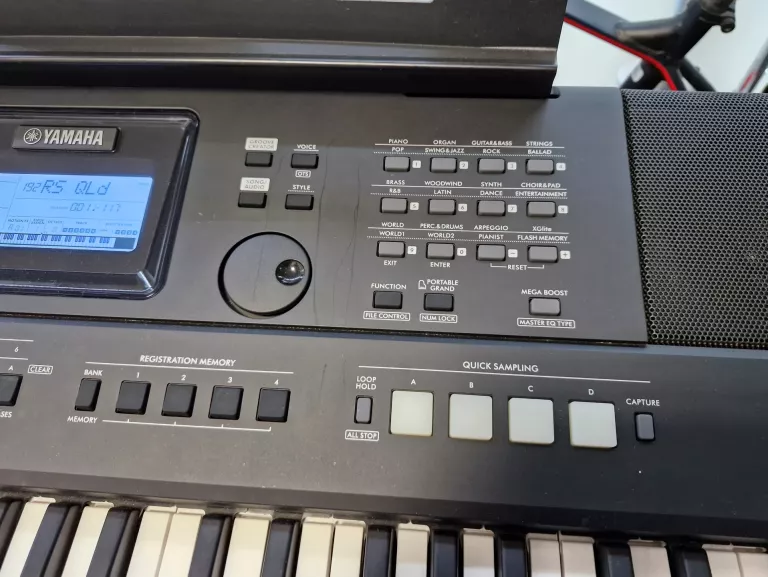 YAMAHA PSR-E473 KEYBOARD DO NAUKI + STOJAK ORGANY KLAWISZE GWAR