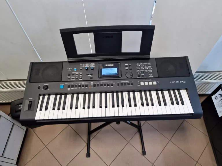 YAMAHA PSR-E473 KEYBOARD DO NAUKI + STOJAK ORGANY KLAWISZE GWAR