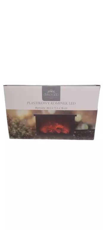 DEKORADO KOMINEK PLASTIKOWY LED