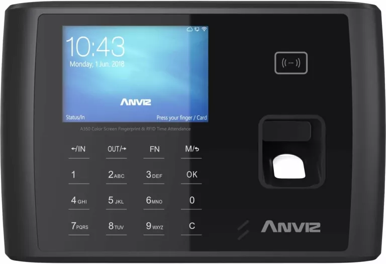 REJESTRATOR CZASU PRACY ANVIZ A350 KOMPLET