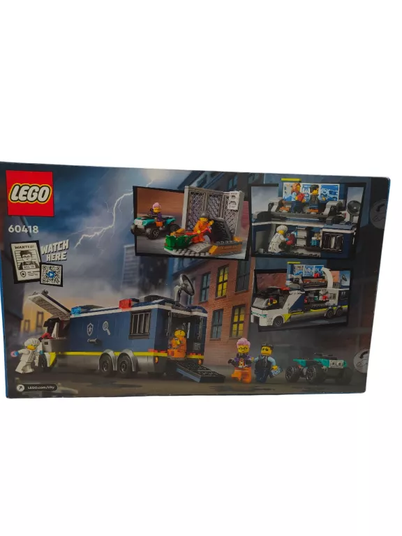 LEGO 60418 CITY POLICYJNA CIĘŻARÓWKA Z LABORATORIUM KRYMINALNYM