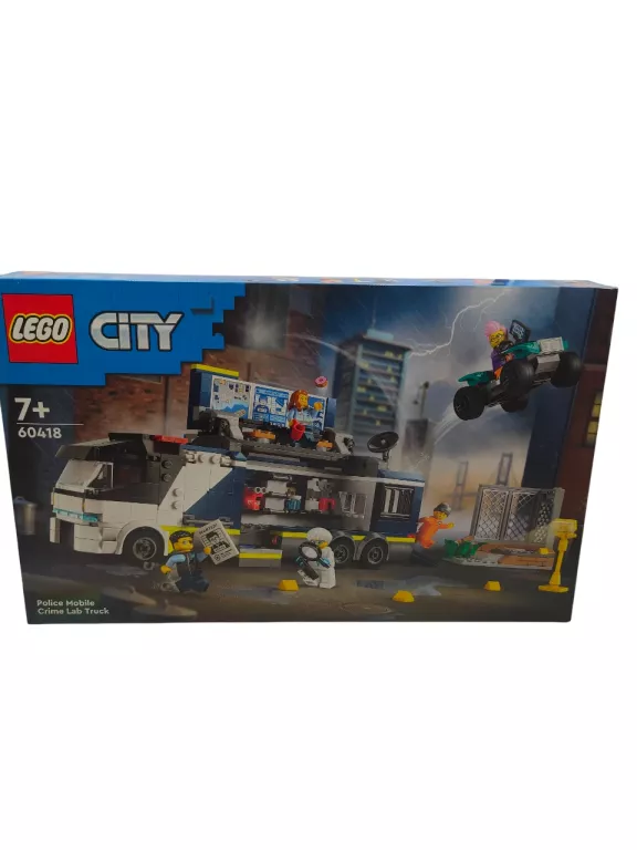 LEGO 60418 CITY POLICYJNA CIĘŻARÓWKA Z LABORATORIUM KRYMINALNYM