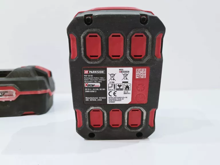PARKSIDE ZESTAW AKUMULATOR 20V 4AH X2 SZYBKA ŁADOWARKA
