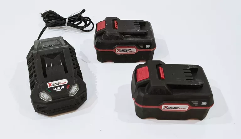 PARKSIDE ZESTAW AKUMULATOR 20V 4AH X2 SZYBKA ŁADOWARKA