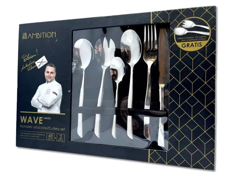 KOMPLET SZTUĆCÓW AMBITION WAVE 50 EL.