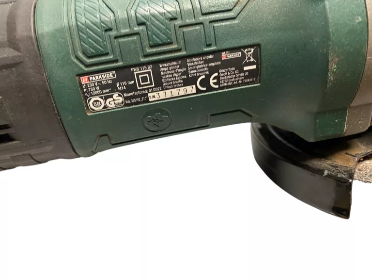SZLIFIERKA KĄTOWA PARKSIDE PWS 115 B2