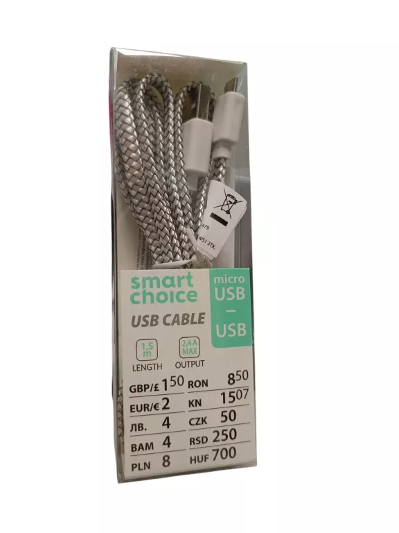 KABEL SMART CHOICE MICROUSB-USB 1.5 M SIWY