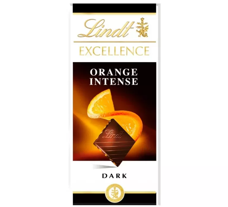 LINDT EXCELLENCE CZEKOLADA ORANGE INTENSE CHOCOLAT NOIR 100G