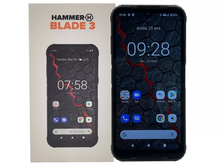 TELEFON HAMMER BLADE 3 BLACK 4/64GB DUAL SIM - JAK NOWY, STAN IDEALNY!