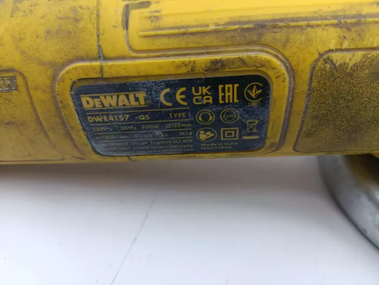 SZLIFIERKA KĄTOWA SIECIOWA DEWALT DWE4157 900W